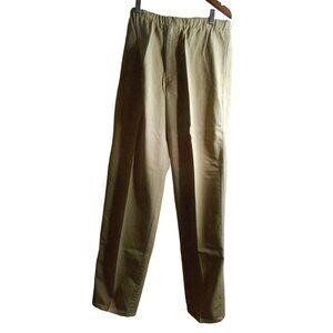 VTG Savane Original Outfitters khaki green M/L elastic waist cotton chino pants